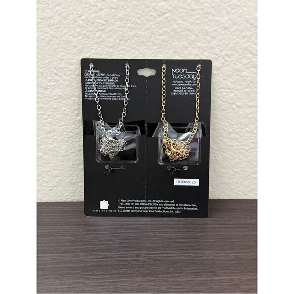The Lord Of The Rings Lorien Leaf Best Friend Necklace Set - Picture 2 of 2